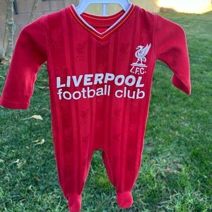 Liverpool football club Red Kids One Piece Footie